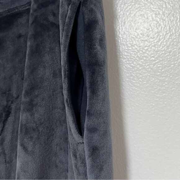 Natori Navy Velour Solid Pants L Lounge Casual Pockets Elastic Waist - Picture 5 of 10